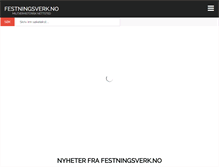 Tablet Screenshot of festningsverk.no